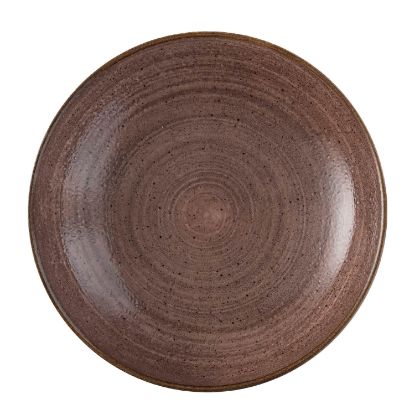 Picture of STONECAST RAW - BROWN - COUPE PLATE - 21.7CM (12) (CC-SRBR-EVP8.1)