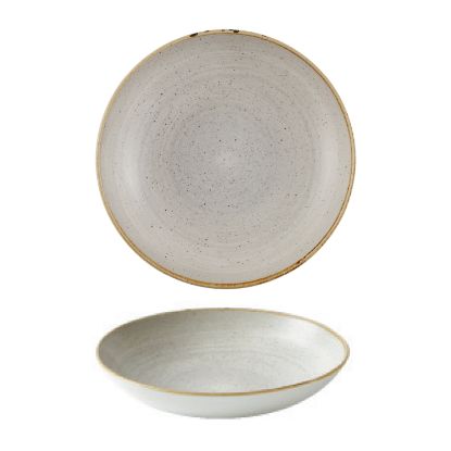 Picture of STONECAST RAW - GREY - COUPE BOWL - 18.2CM (12) (CC-SRGY-EVB7.1)