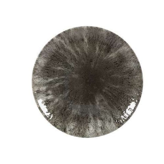 Picture of STONE - QUARTZ BLACK - COUPE PLATE - 21.7CM (12) (CC-STQB-EVP8.1)