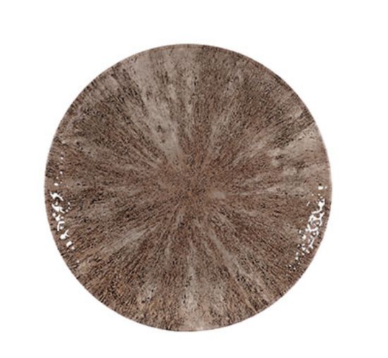 Picture of STONE - ZIRCON BROWN - COUPE PLATE - 26CM (12) (CC-STZB-EV10.1)