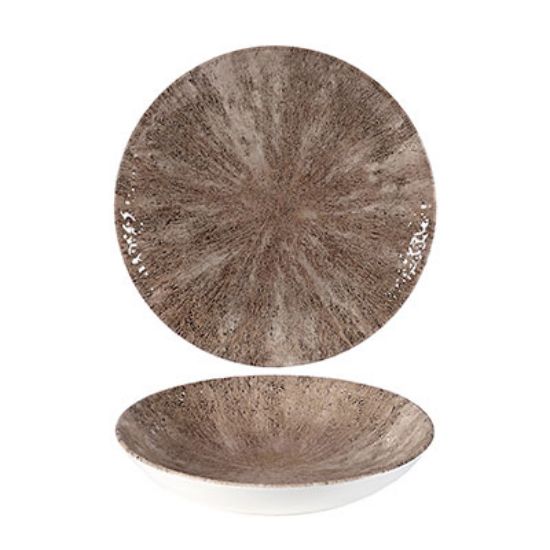 Picture of STONE - ZIRCON BROWN - COUPE BOWL - 18.2CM (12) (CC-STZB-EVB7.1)