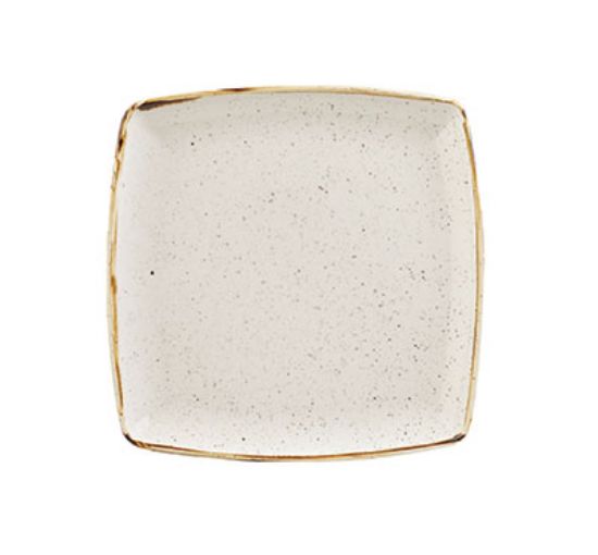 Picture of STONECAST - BARLEY WHITE - DEEP SQUARE PLATE - 26.8CM (6) (CC-SWHS-DS10.1)