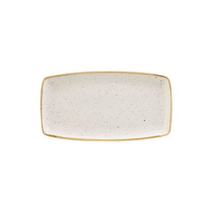 Picture of STONECAST - BARLEY WHITE - OBLONG PLATE - 29.5CM X 15CM (12) (CC-SWHS-OP11.1)