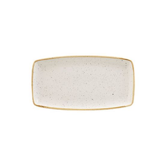 Picture of STONECAST - BARLEY WHITE - OBLONG PLATE - 29.5CM X 15CM (12) (CC-SWHS-OP11.1)