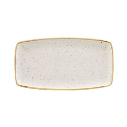 Picture of STONECAST - BARLEY WHITE - OBLONG PLATE - 35CM X 18.5CM (6) (CC-SWHS-OP14.1)
