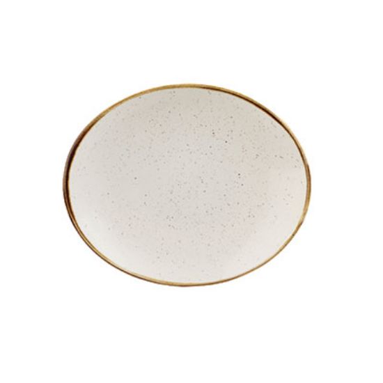 Picture of STONECAST - BARLEY WHITE - OVAL PLATE - 19.2CM (12) (CC-SWHS-OP7.1)
