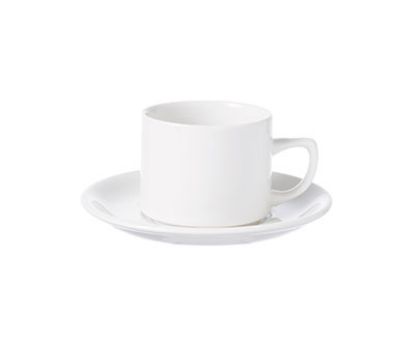 Picture of WHITE HOLLOWARE - WHITE - MAPLE TEA CUP - 200ML (24) (CC-WH-COL.1)