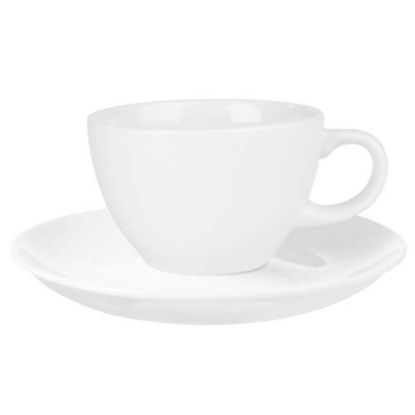Picture of CAFÉ - WHITE - SAUCER - 16CM (24) (CC-WH-CSS.1)