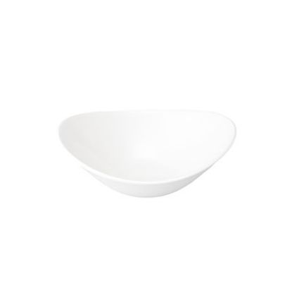 Picture of ORBIT - WHITE - OVAL BOWL - 18CM (12) (CC-WH-OB7.1)