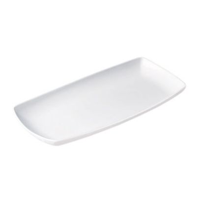 Picture of X SQUARED - WHITE - OBLONG PLATE - 29CM X 15CM (12) (CC-WH-OP11.1)