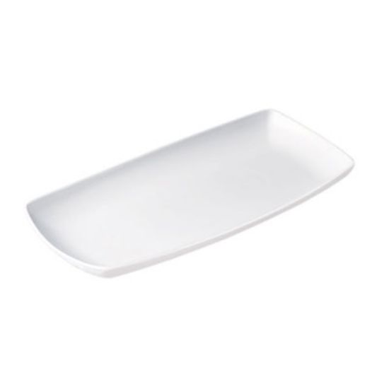 Picture of X SQUARED - WHITE - OBLONG PLATE - 29CM X 15CM (12) (CC-WH-OP11.1)