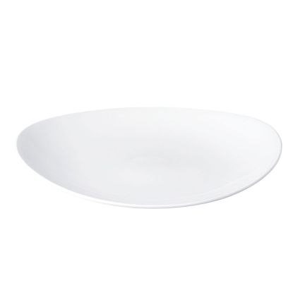 Picture of ORBIT - WHITE - OVAL COUPE PLATE - 23CM (12) (CC-WH-OP9.1)