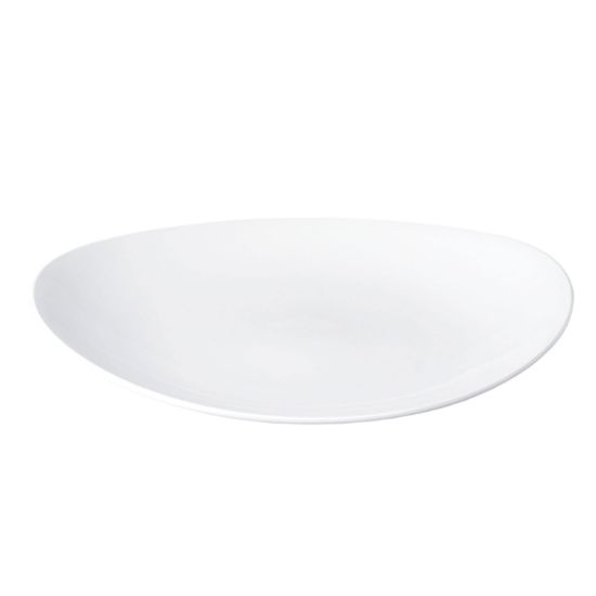 Picture of ORBIT - WHITE - OVAL COUPE PLATE - 23CM (12) (CC-WH-OP9.1)