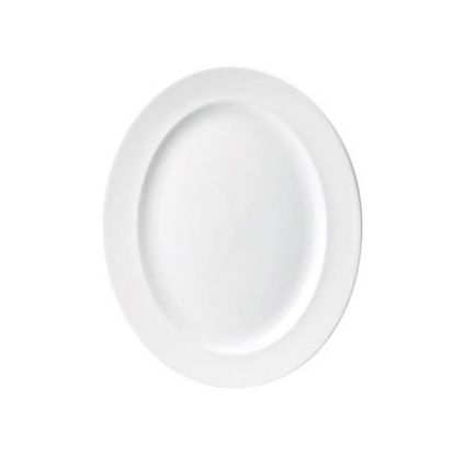 Picture of CLASSIC - WHITE - OVAL RIMMED DISH - 36CM (6) (CC-WH-RD14.1)