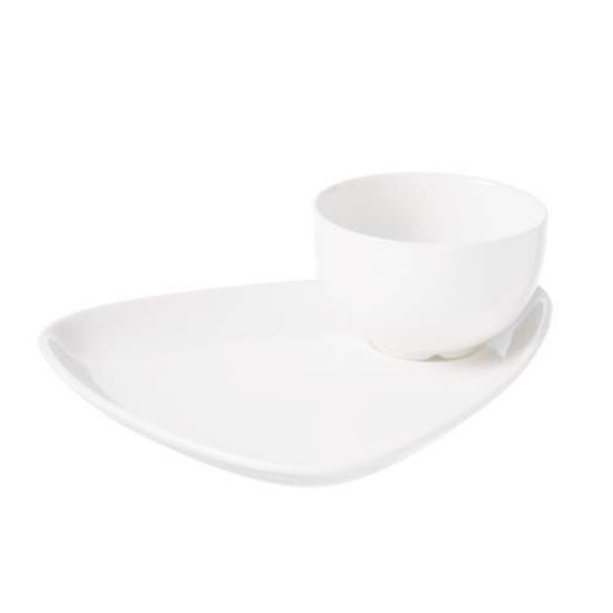 Picture of X SQUARED - WHITE - PROFILE SAUCE DISH - 60ML (24) (CC-WH-SD2.1)