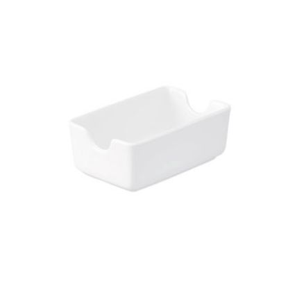 Picture of WHITEWARE - WHITE - SUGAR SACHET HOLDER - 11CM X 7CM (6) (CC-WH-SH.1)