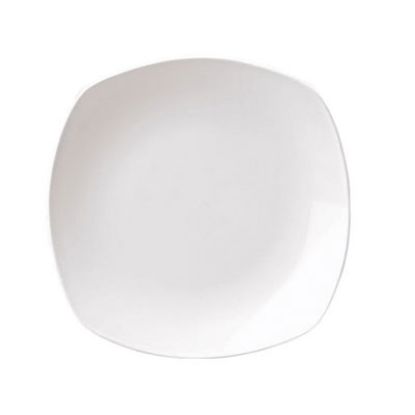 Picture of X SQUARED - WHITE - PLATE - 25CM (12) (CC-WH-SP11.1)