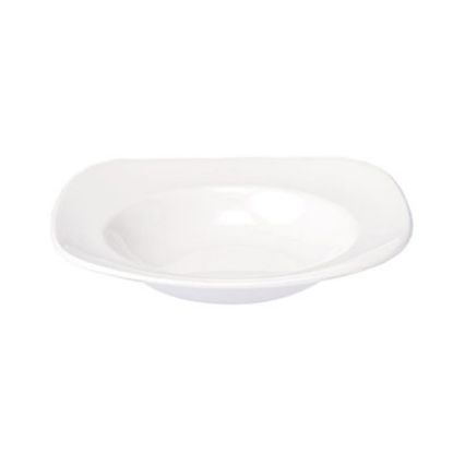 Picture of EQUATION - WHITE - SQUARE PASTA PLATE  - 28CM (12) (CC-WH-SPP.1)