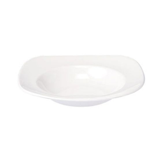 Picture of EQUATION - WHITE - SQUARE PASTA PLATE  - 28CM (12) (CC-WH-SPP.1)