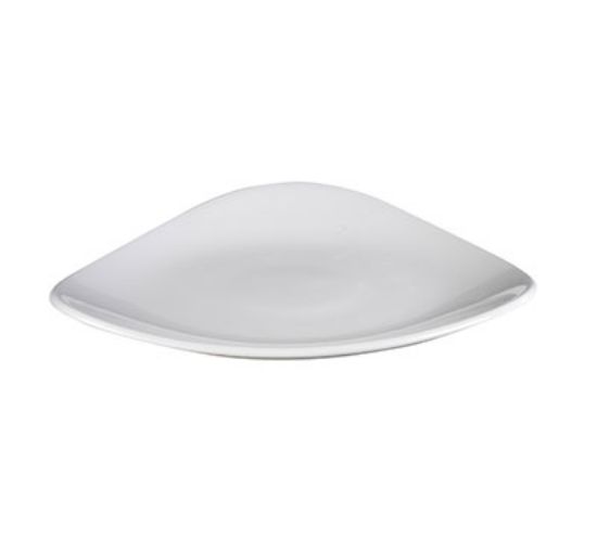 Picture of LOTUS - WHITE - TRIANGLE PLATE - 26CM (12) (CC-WH-TR10.1)