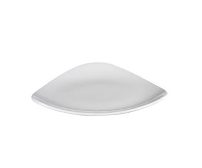 Picture of LOTUS - WHITE - TRIANGLE PLATE - 19CM (12) (CC-WH-TR7.1)