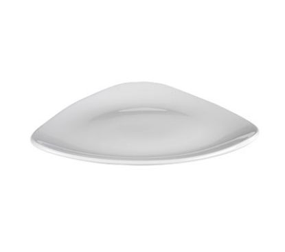 Picture of LOTUS - WHITE - TRIANGLE PLATE - 23CM (12) (CC-WH-TR9.1)