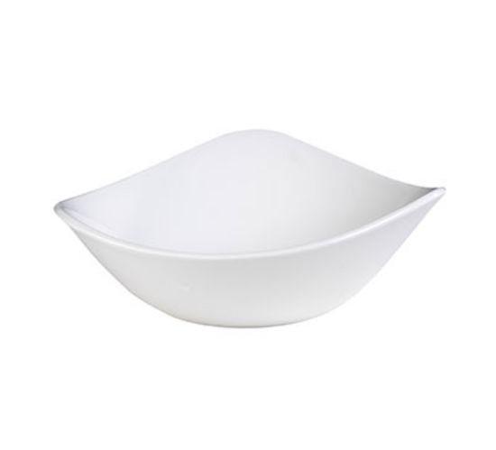 Picture of LOTUS - WHITE - TRIANGLE BOWL - 18.5CM - 370ML (12) (CC-WH-TRB7.1)