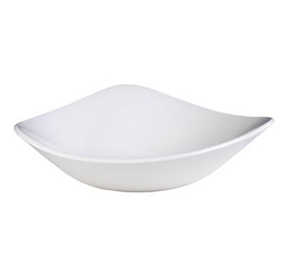 Picture of LOTUS - WHITE - TRIANGLE BOWL - 23.5CM - 600ML (12) (CC-WH-TRB9.1)