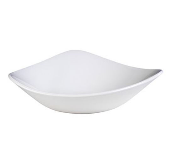 Picture of LOTUS - WHITE - TRIANGLE BOWL - 23.5CM - 600ML (12) (CC-WH-TRB9.1)
