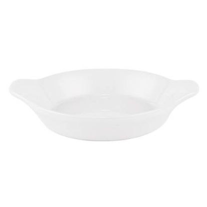 Picture of COOKWARE - WHITE - SMALL ROUND EARED DISH - 15CM (6) (CC-WHCW-SREN.1)