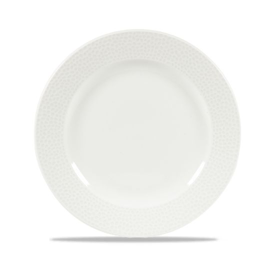 Picture of ISLA - WHITE - FOOTED PLATE - 23.4CM (12) (CC-WHIS-IF9.1)