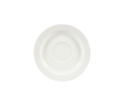Picture of ISLA - WHITE - SAUCER - 15CM (12) (CC-WHIS-ISM.1)