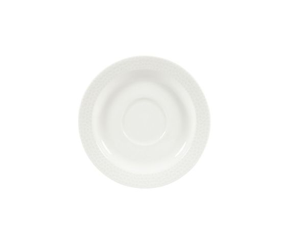 Picture of ISLA - WHITE - SAUCER - 15CM (12) (CC-WHIS-ISM.1)