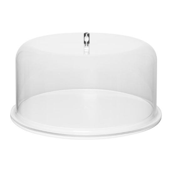Picture of TUFF TRAY CAKE DISPLAY TRAY AND DOME - 325MM X 140MM (CDC0320)