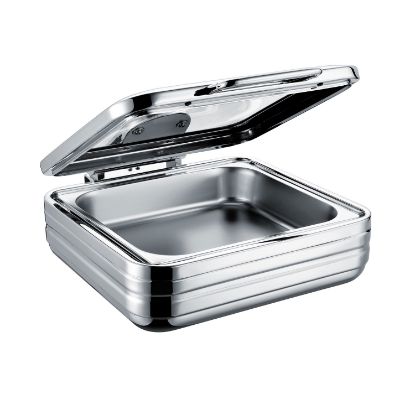 Picture of CHAFING DISH INDUCTION - SQUARE WITH GLASS LID 6LT – ELECTRO CHEF LUXELINE (CDI2002)