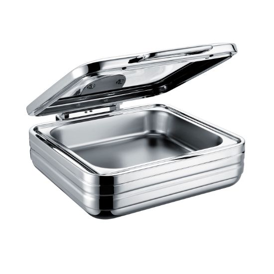 Picture of CHAFING DISH INDUCTION - SQUARE WITH GLASS LID 6LT – ELECTRO CHEF LUXELINE (CDI2002)