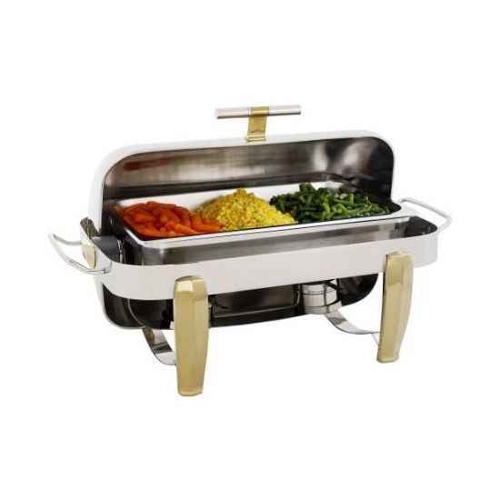 Picture of CHAFING DISH DELUX-ROLLTOP (RECTANGULAR) 7.5LT (CDS0007)