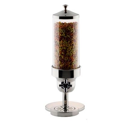 Picture of CEREAL DISPENSER SINGLE S/STEEL - POLYCARBONATE CYLINDER 265MM X 200MM X 595MM 3.7LT (CDS0037)