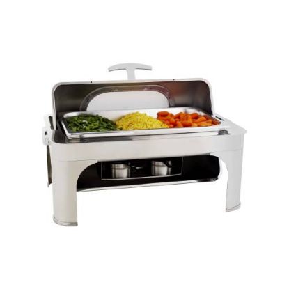 Picture of CHAFING DISH RECTANGULAR - ROLL TOP WITH GLASS LID 8.5LT (CDS2001)