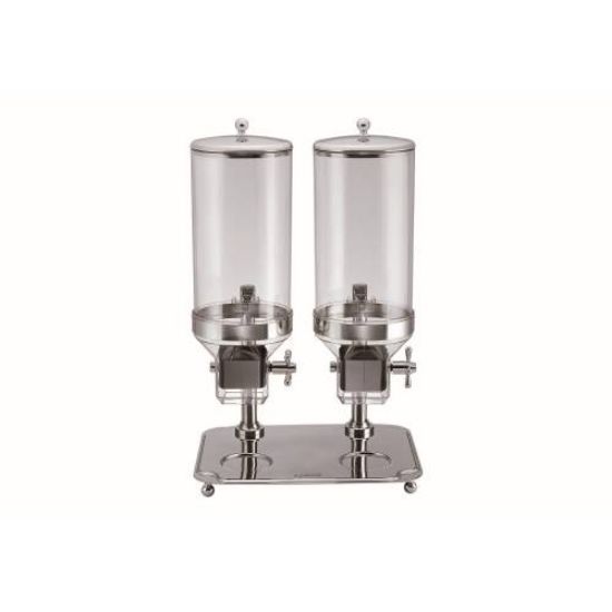 Picture of CEREAL DISPENSER DOUBLE CONTEMP 10LT X 2 - 440MM X 340MM X 690MM (CDS3002)
