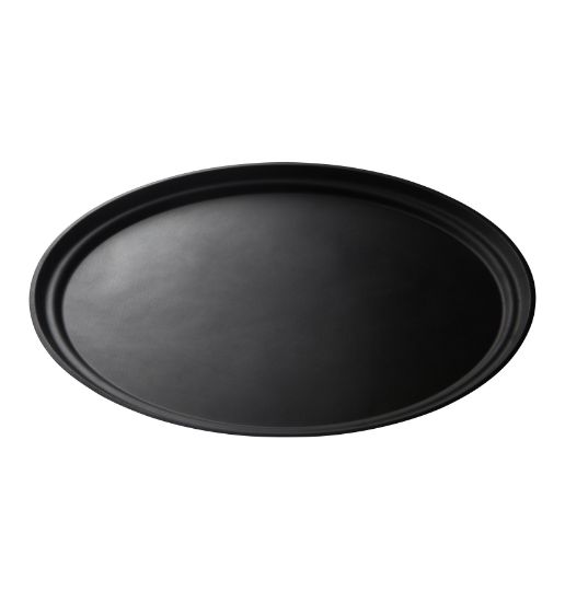 Picture of CAMTREAD NON-SLIP FIBERGLASS TRAY OVAL - 60CM W X 73.5CM L - BLACK (CFT0735)