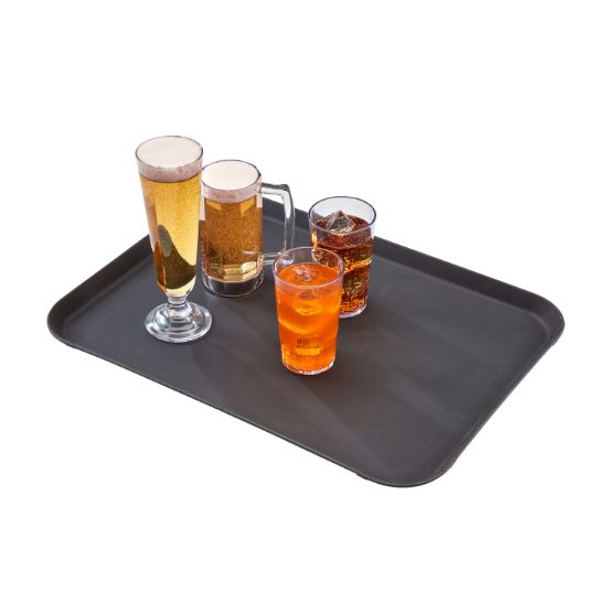Picture of CAMTREAD NON-SLIP FIBERGLASS TRAY RECTANGULAR - BLACK - 38CM W X 51.5CM L (CFT5150)