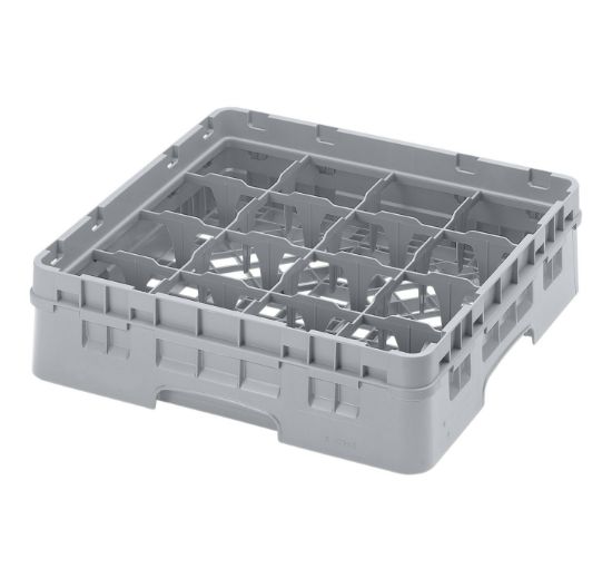 Picture of 16 COMPARTMENT GLASSRACK 50CM X 50CM GREY - 14.3CM H (CGG0144)