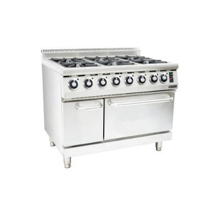 Picture of GAS STOVE WITH ELECTRIC OVEN ANVIL - 6 BURNER (COA4006)