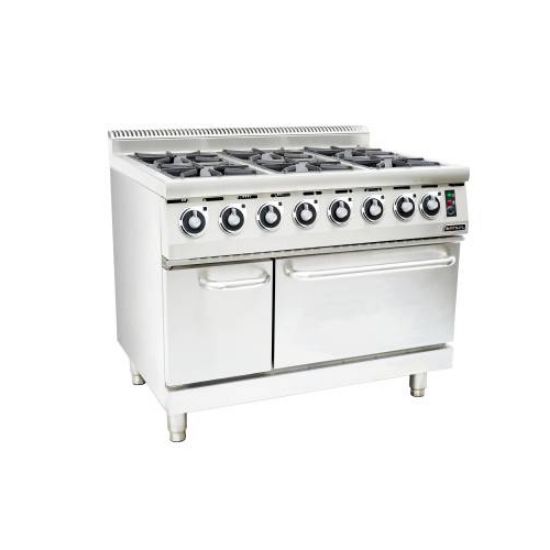 Picture of GAS STOVE WITH ELECTRIC OVEN ANVIL - 6 BURNER (COA4006)