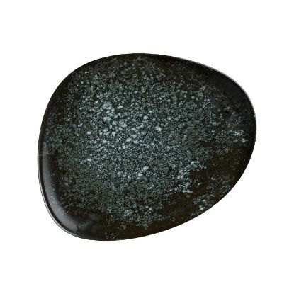 Picture of COSMOS BLACK - ORGANIC COUPE PLATE - 24CM (12) (COSBLVAO24DZ)