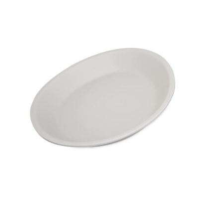 Picture of RIDGE MELAMINE COUP PLATE - CEMENT - 25.40CM (CPM0254)