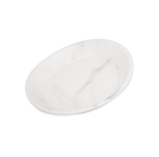 Picture of RIDGE MELAMINE COUP PLATE - MARBLE - 25.40CM (CPM1254)