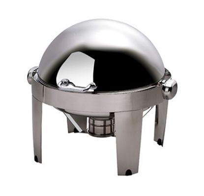 Picture of CHAFING DISH IBIS ROUND ROLL TOP 18/10 S/STEEL 515MM X 518MM X 470MM 6.5LT (CRI0002)