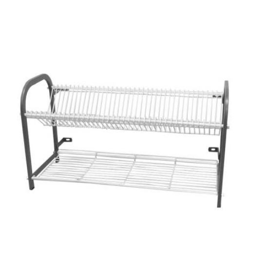 Picture of CROCKERY RACK WALL MOUNTED 3 SHELF - 802MM - 76 LARGE PLATES + CUP SHELF (CRW2806)